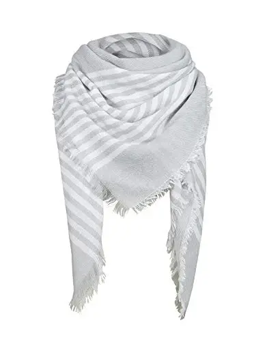 American Trends Womens Fall Winter Scarf Plaid Tassel Soft Warm Blanket Scarves Womens Shawl Wraps 