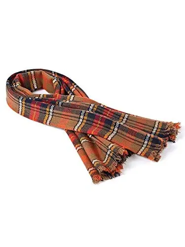 American Trends Womens Fall Winter Scarf Plaid Tassel Soft Warm Blanket Scarves Womens Shawl Wraps - 5