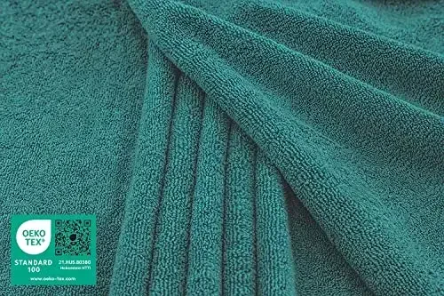 American Soft Linen Oversized Bath Sheet 40x80 Extra Large for Bathroom, 600 GSM 100% Cotton Turkish Jumbo Bathsheet Towels for Adults, Teal Bath Sheet - AMERICAN SOFT LINEN (1)
