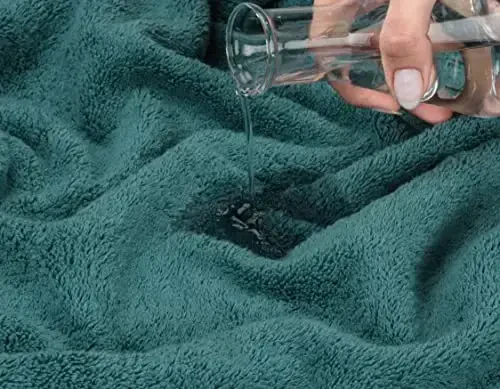 American Soft Linen Oversized Bath Sheet 40x80 Extra Large for Bathroom, 600 GSM 100% Cotton Turkish Jumbo Bathsheet Towels for Adults, Teal Bath Sheet - 5