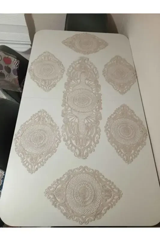 Американский сервиз, 1 раннер, 6 супл, набор для подачи блюд, комплект скатертей, набор для сервировки - Кофе-Кофе - 3