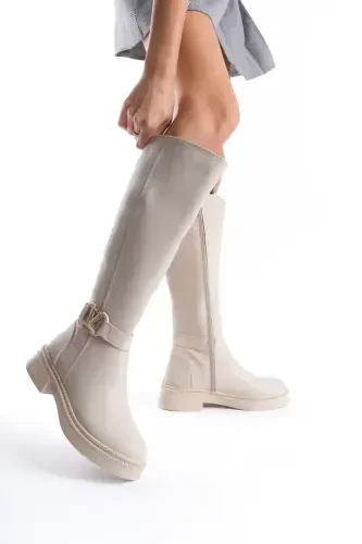 Amira Waterproof Winter Women's Boots-Beige - 5