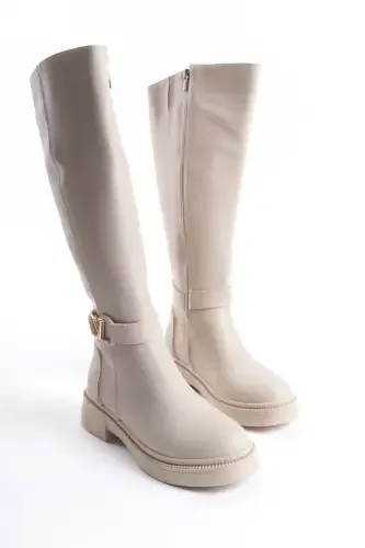 Amira Waterproof Winter Women's Boots-Beige - 7