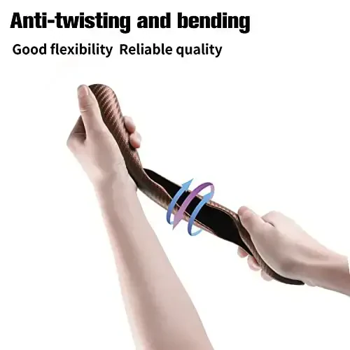 Amiss Car uglerod tolali sirpanishga qarshi rul g'ildiragi qopqog'i/ Ichki aksessuarlar, Segmentlangan kapalak universal 99% g'ildirak qopqog'i himoyachisi (shampan) - 6