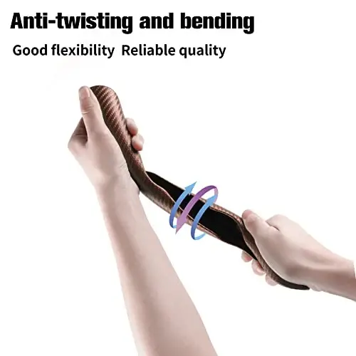 Amiss Car uglerod tolali sirpanishga qarshi rul g'ildiragi qopqog'i/ Ichki aksessuarlar, Segmentlangan kapalak universal 99% g'ildirak qopqog'i himoyachisi (shampan) - 5