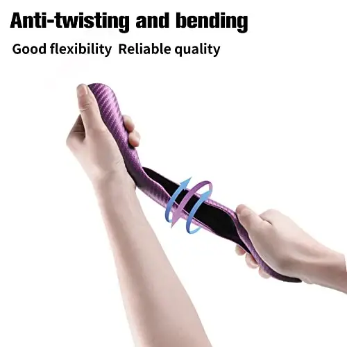 Amiss Carbon Fiber Anti-Skid Steering Wheel Cover, Universal 99% Car Wheel Cover Protector, Pink - 5