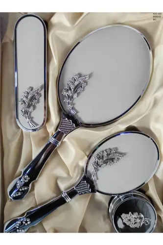 Amor Woman Bridal Gift Mirror Comb Set 400-2 