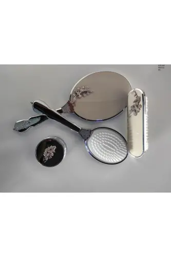 Amor Woman Bridal Gift Mirror Comb Set 400-2 - 3