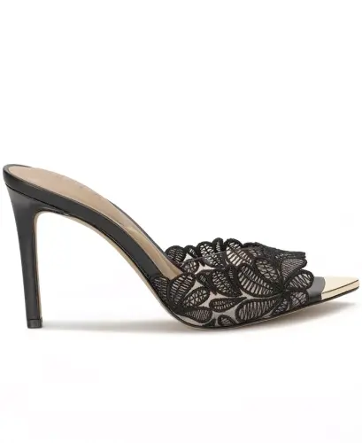 Amra Dress Slide Sandals, Created for Modazone - Black Lace - I.N.C. INTERNATIONAL CONCEPTS (1)
