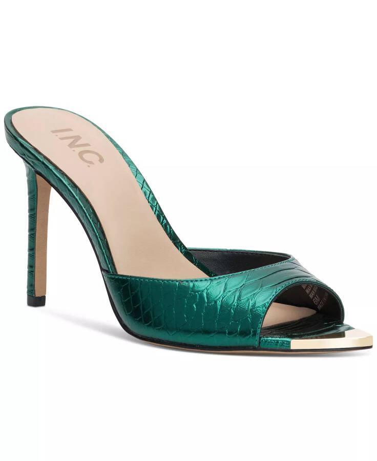 Amra Dress Slide Sandals, Created for Modazone Emerald Snake Print - 1