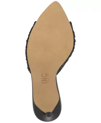 Amra Dress Slide Sandals, Created for Modazone - Black Woven - 5