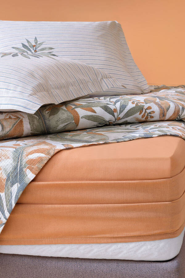 Amy Double Cotton Quilt Set - Orange - 3