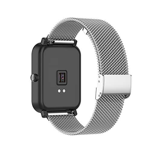 Amzhero IDW13/IDW16/IDW19/Runfit-2 Smartwatch Bandlariga Mos Kelgan Chofit Metall To'r Paslanmaydigan Po'lat Bant Ayollar & Erkaklar Bilezik Kayishi Halqa almashtirish Bandlari - 1