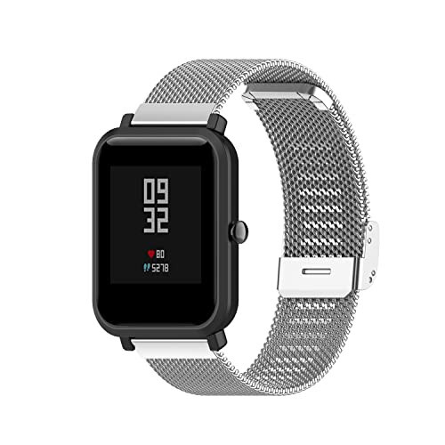 Amzhero IDW13/IDW16/IDW19/Runfit-2 Smartwatch Bandlariga Mos Kelgan Chofit Metall To'r Paslanmaydigan Po'lat Bant Ayollar & Erkaklar Bilezik Kayishi Halqa almashtirish Bandlari - 3