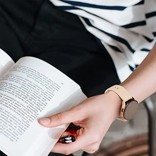 Amzpas for Garmin Venu Sq Watch Band, 20mm Quick Release Watch Bands Soft Silicone Sport Strap for Garmin Venu Sq/Venu Sq 2/Venu Sq Music/Venu Smartwatch - 7