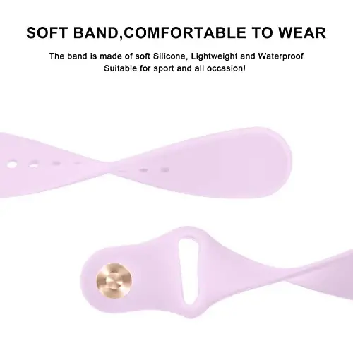 Amzpas Garmin Venu Sq/Venu Sq 2 uchun tez chiqariladigan soat tasmalar - Yumshoq silikon sport tasma, 20 mm - 3