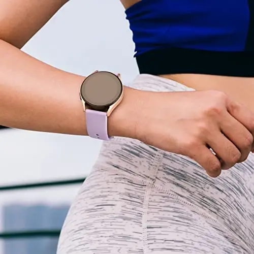 Amzpas Garmin Venu Sq/Venu Sq 2 uchun tez chiqariladigan soat tasmalar - Yumshoq silikon sport tasma, 20 mm - 6