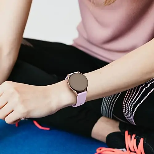 Amzpas Garmin Venu Sq/Venu Sq 2 uchun tez chiqariladigan soat tasmalar - Yumshoq silikon sport tasma, 20 mm - 7