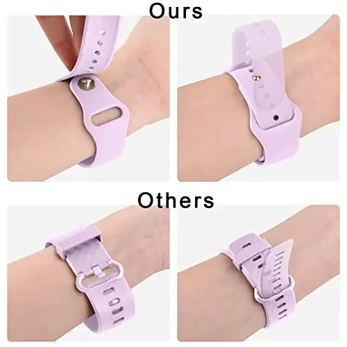 Amzpas Garmin Venu Sq/Venu Sq 2 uchun tez chiqariladigan soat tasmalar - Yumshoq silikon sport tasma, 20 mm - 4