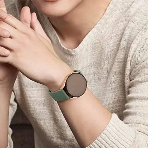 Amzpas Quick Release Watch Bands for Garmin Venu Sq/Venu Sq 2 - Soft Silicone Sport Strap, 20mm - 7