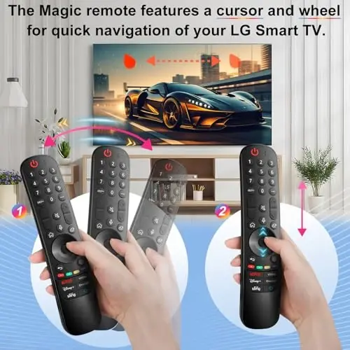 AN-MR24gn-Magic-for-LG-Smart-TV-Voice-Remote-Control-Replacement Universal Compatible with LG OLED Webos Thinq Nano Cell Service TVs for AKB75855501 MR23gn MR22gn MR21ga MR20ga - 4