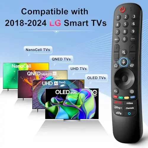 AN-MR24gn-Magic-for-LG-Smart-TV-Voice-Remote-Control-Replacement Universal Compatible with LG OLED Webos Thinq Nano Cell Service TVs for AKB75855501 MR23gn MR22gn MR21ga MR20ga - 3