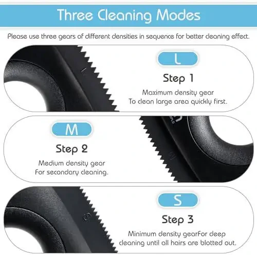 Analan Mini Pet Hair Remover for Car Detailing Supplies, Carpet Dog Hair Remover for Car Interior, Triangle Dog Hair Remover for Auto Detailing, Couch, Furniture, Lint, Carpet (Jet Black) - 5