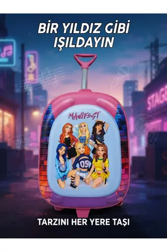 Anaokulu Kreş Çocuk Valiz Sırt Çantası Çekçekli Tekerlekli - BeYou Be Bold Be Manifest - 1