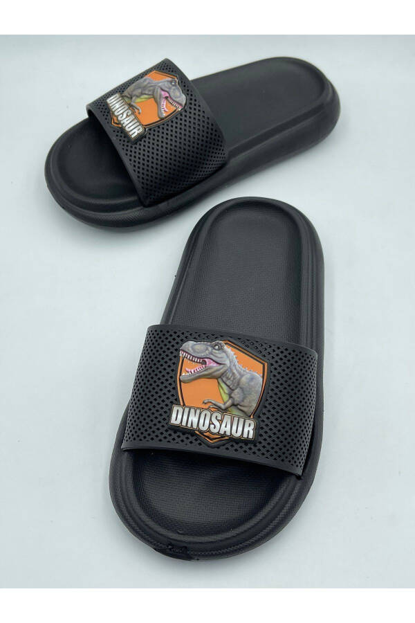 Anatomic Base Non-Slip Base Pool Sea Home Street Children Slippers (Dinosaur Patterned) - 47