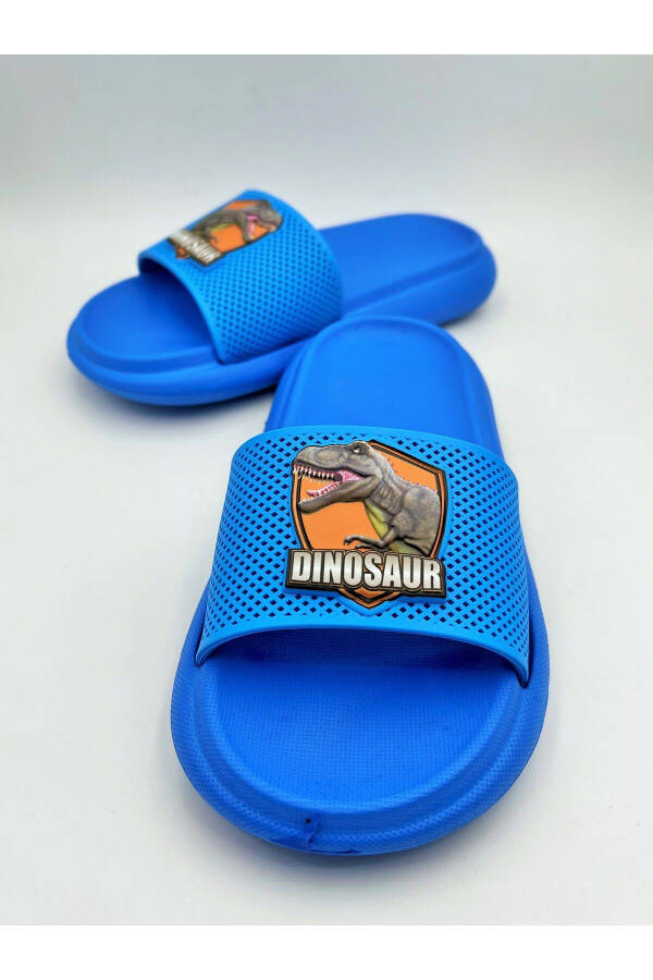 Anatomical Base Non-Slip Base Pool Sea Home Street Children Slippers (Dinosaur Patterned) - 49