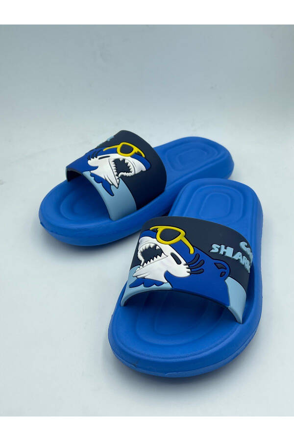 Anatomical Base Non-Slip Base Pool Sea Home Street Children Slippers (Shark Pattern) - 24