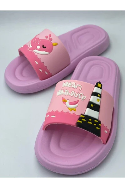 Анатомическая подошва противоскользящая подошва бассейн море дом улица детские тапочки - 41