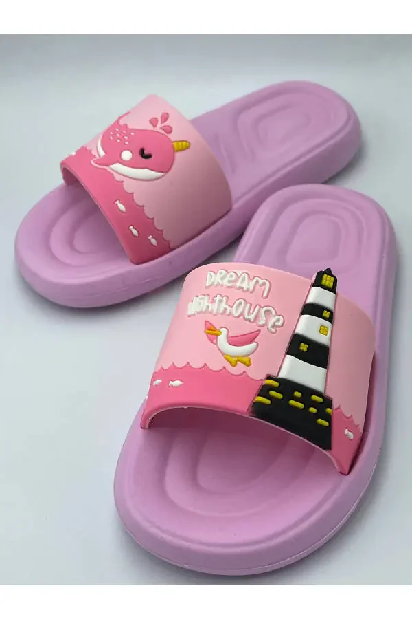 Анатомическая подошва противоскользящая подошва бассейн море дом улица детские тапочки - 33