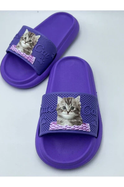 ANATOMİK TABAN KAYDIRMAZ TABAN HAVUZ DENİZ EV SOKAK ÇOCUK TERLİK-LİLA - Modazone (1)