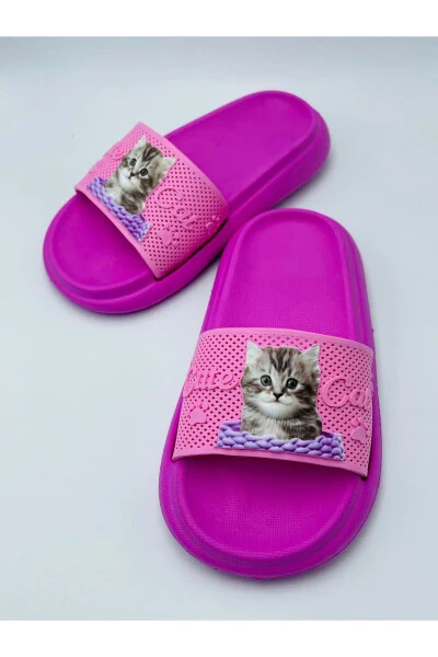 ANATOMİK TABAN KAYDIRMAZ TABAN HAVUZ DENİZ EV SOKAK ÇOCUK TERLİK-PEMBE - Modazone