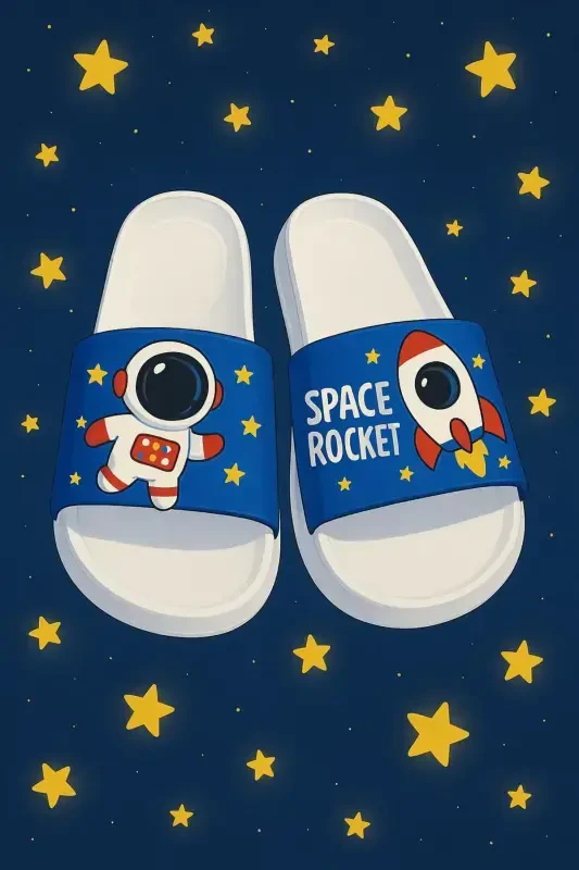 Anatomik taglik, sirpanmaydigan taglik, basseyn, dengiz, uy, ko'cha, bolalar shippagi (ASTRONAVT RASMI) - AstronotRasmiOq - Modazone