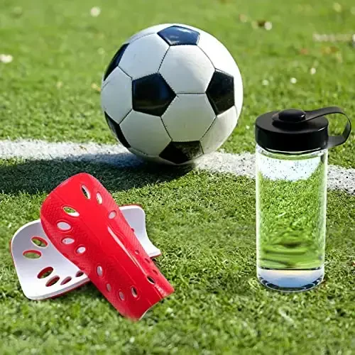 ANCIRS 2 Pair Soccer Shin Guards for Youth, Breathable Shin Guard Sleeves for Football Games, Protective EVA Cushion for Youth Men & Women - 5