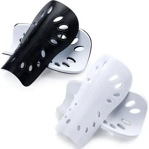 ANCIRS 2 Pair Soccer Shin Guards for Youth, Breathable Shin Guard Sleeves for Football Games, Protective EVA Cushion for Youth Men & Women - 1
