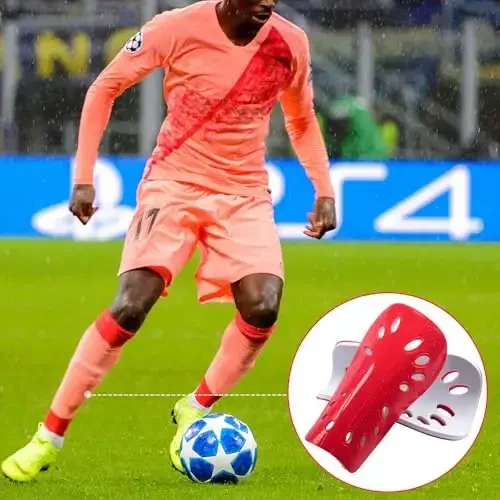 ANCIRS 2 Pair Soccer Shin Guards for Youth, Breathable Shin Guard Sleeves for Football Games, Protective EVA Cushion for Youth Men & Women - 6