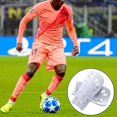 ANCIRS 2 Pair Soccer Shin Guards for Youth, Breathable Shin Guard Sleeves for Football Games, Protective EVA Cushion for Youth Men & Women - 6