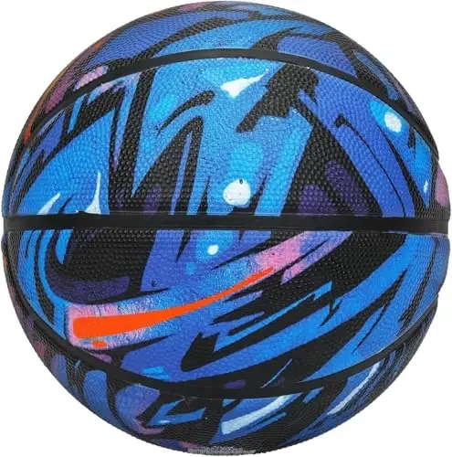 AND1 Chaos Basketball: Official Regulation Size 7 (29.5 inches) Rubber - Deep Channel Construction Streetball, Made for Indoor Outdoor Basketball Game - 2