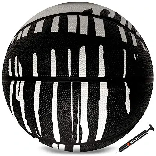 AND1 Chaos Basketball: Official Regulation Size 7 (29.5 inches) Rubber - Deep Channel Construction Streetball, Made for Indoor Outdoor Basketball Games - 2