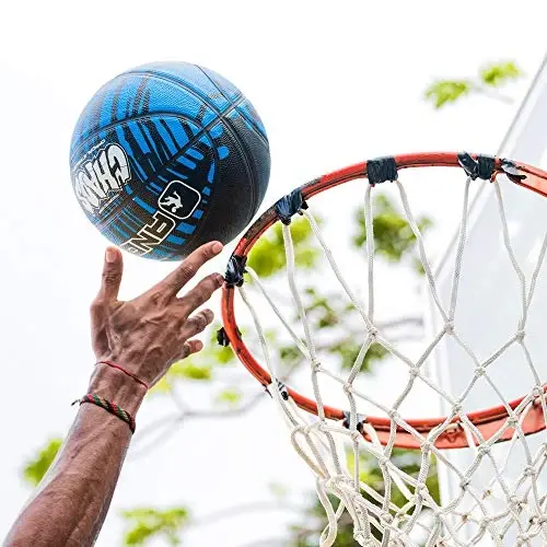 AND1 Chaos Basketball: Official Regulation Size 7 (29.5 inches) Rubber - Deep Channel Construction Streetball, Made for Indoor Outdoor Basketball Games - 4