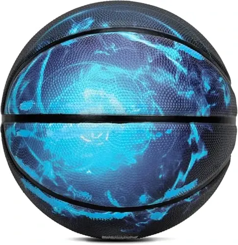 AND1 Chaos Basketball: Official Regulation Size 7 (29.5 inches) Rubber - Deep Channel Construction Streetball, Made for Indoor Outdoor Basketball Games - 2