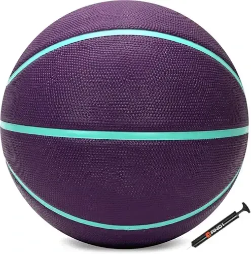 AND1 Fantom Rubber Basketball: Official Regulation Size 7 (29.5 inches) Streetball - Deep Channel Construction, Made for Indoor Outdoor - AND1 (1)