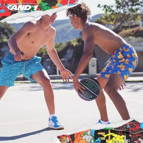 AND1 Fantom Rubber Basketball: Official Regulation Size 7 (29.5 inches) Streetball - Deep Channel Construction, Made for Indoor Outdoor - 4