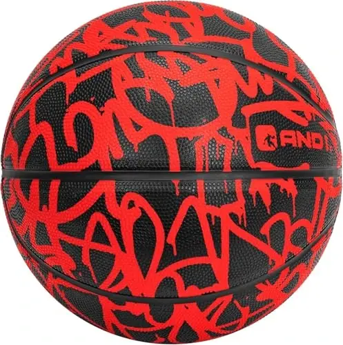 AND1 Rubber Basketball, Official Regulation Size 7(29.5