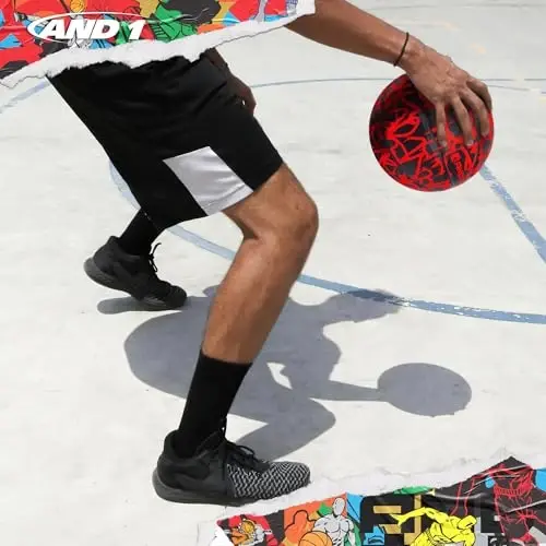 AND1 Rubber Basketball, Official Regulation Size 7(29.5
