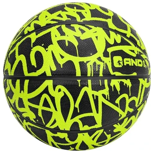 AND1 Rubber Basketball, Official Regulation Size 7(29.5