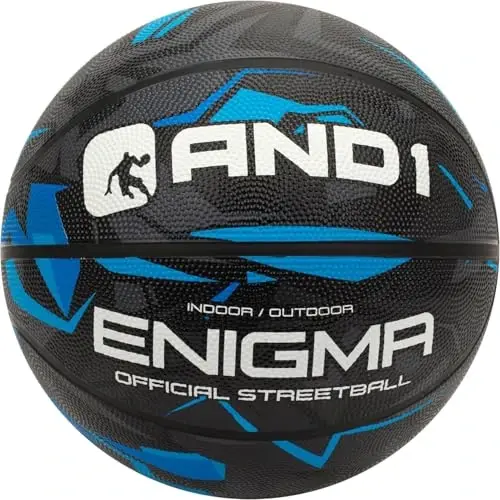 AND1 Rubber Basketball, Official Regulation Size 7(29.5